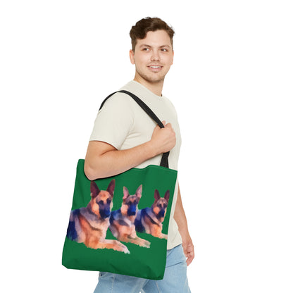 Majestic German Shepherd 'Trio' Artistic Painting Tote Bag