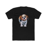 Shih-Tzu Men's Fitted Cotton Crew Tee