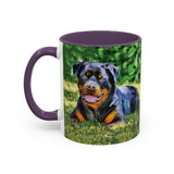 Rottweiler - Lina Accent Coffee Mug (11, 15oz)