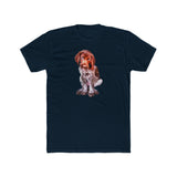 German Short-Hair Pointer 'Benny' Men's Cotton Crew Tee