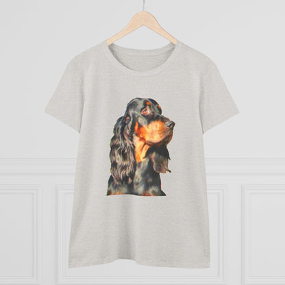 Gordon Setter 'Angus' Women's Midweight Cotton Tee