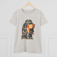 Gordon Setter 'Angus' Women's Midweight Cotton Tee