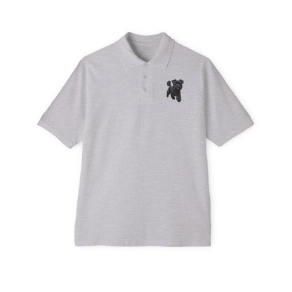 Affenspinscher Men's Piqué Polo Shirt: Whimsical Fashion for the Playful Spirit
