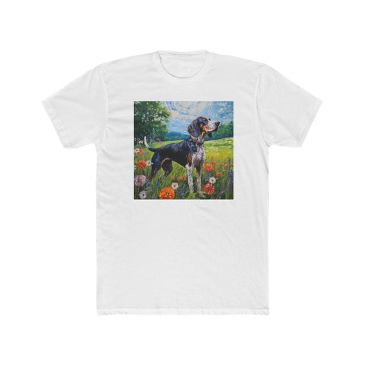 Bluetick Coonhound Men's Fitted Cotton Crew Tee
