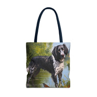 Large Munsterlander Polyester Tote Bag (AOP)