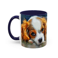 Cavalier King Charles Puppy - Accent Coffee Mug - 2 Sizes