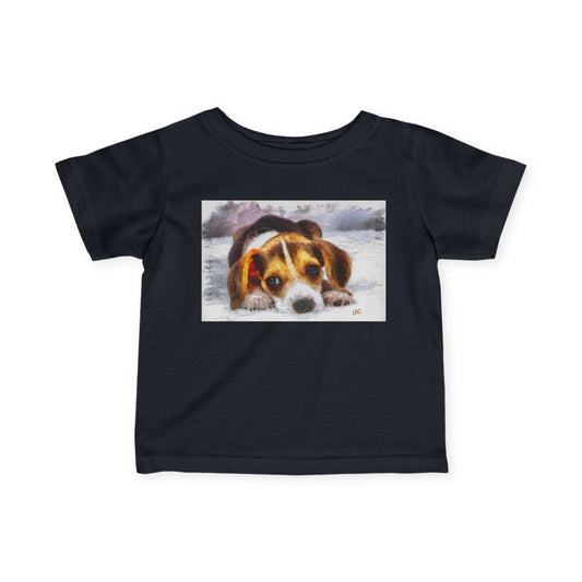 Beagle '#1' - Adorable Infant Fine Jersey Tee
