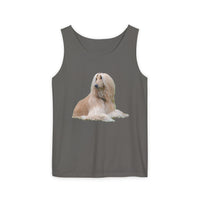 Afghan Hound Unisex Relaxed Fit Garment-Dyed Tank Top