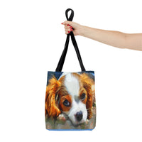 Cavalier King Charles Puppy -  Tote Bag