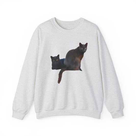 Black Cats 'Sifnos Sisters' Unisex 50/50  Crewneck Sweatshirt