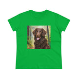 Curly-Coated Retriever Women's Midweight Cotton Tee