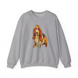 Basset Hound  'Lautrec'  Unisex  Crewneck Sweatshirt