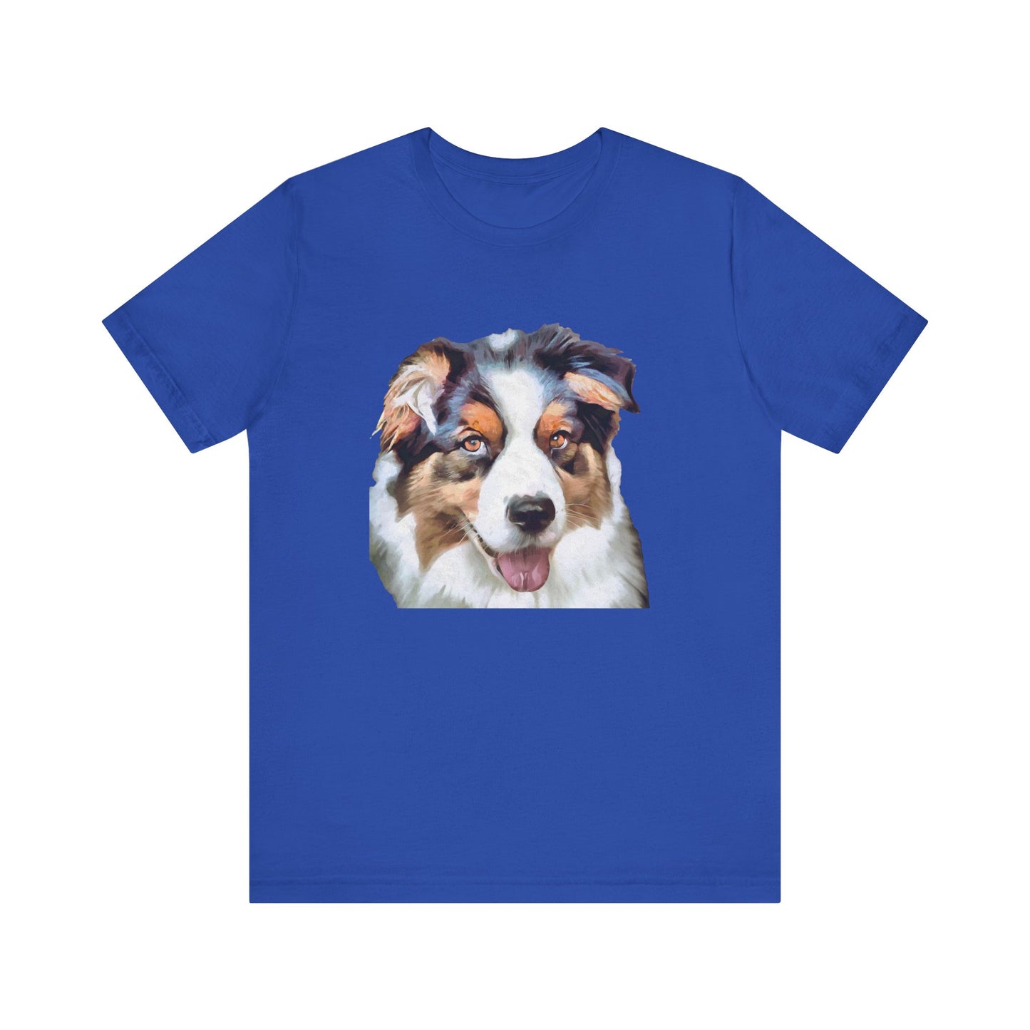 Australian Shepherd - Blue Merle Unisex Jersey Short Sleeve Tee