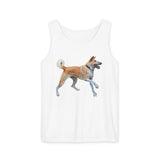 Korean Jindo Unisex Relaxed Fit Garment-Dyed Tank Top