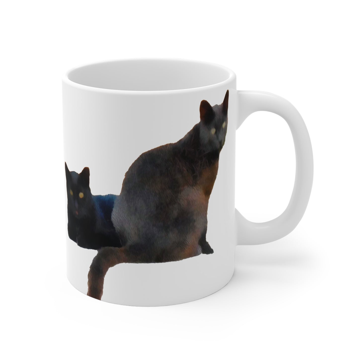 Cats 'Sifnos Sisters' Ceramic Mug 11oz