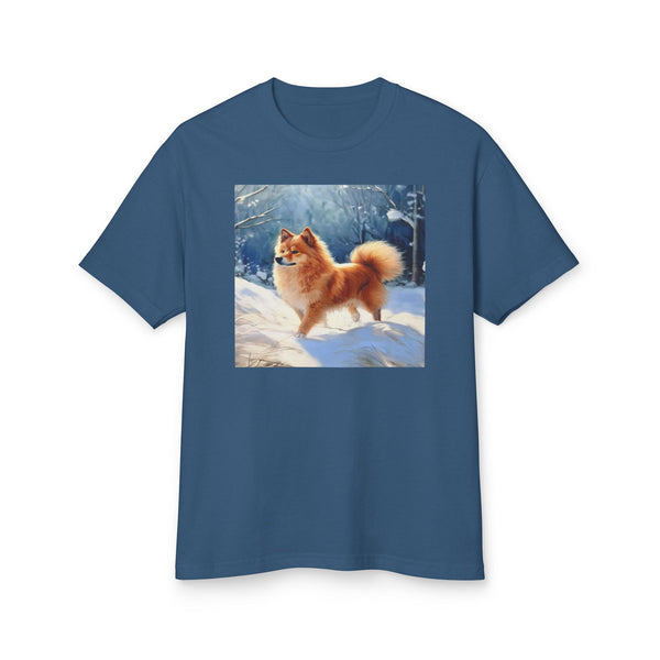 Finnish Spitz - Unisex Relaxed Fit Garment-Dyed Heavyweight Cotton Tee