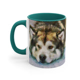 Alaskan Malamute Accent Coffee Mug, 11oz