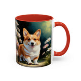 Welsh Corgi Puppy - Accent Coffee Mug
