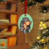 Gordon Setter 'Angus'Metal Ornaments