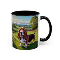 Basset Hound  --  Ceramic Accent Coffee Mug (11, 15oz)