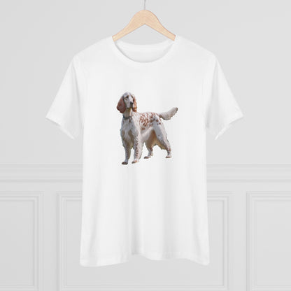 English Setter #4 - Women's Relaxed Fit Cotton Tee