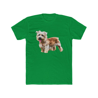 Glenn of Imaal Terrier - Men's Fitted Cotton Crew Tee