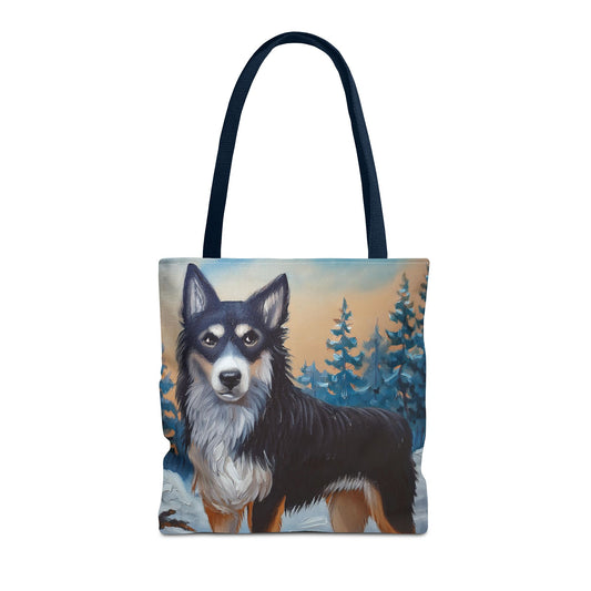 Lapponian Herder Polyester Tote Bag (AOP)