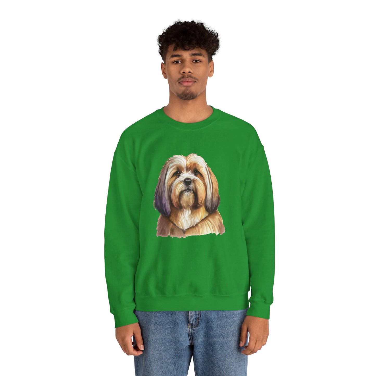 Lhasa Apso Unisex 50/50 Crewneck Sweatshirt
