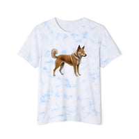 Shikoku - Japanese Hunting Dog Unisex Fashion Tie-Dyed T-Shirt