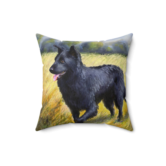 Mudi. Spun Polyester Throw Pillow