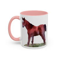 Horse 'Contata' Accent Coffee Mug - Playful Brew Companion