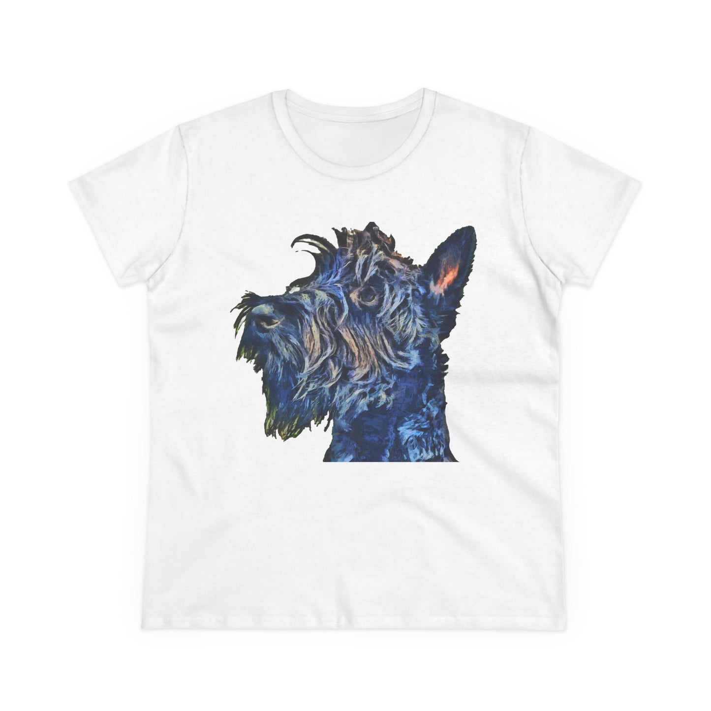 Scottish Terrier 'Scottie' Women's Midweight Cotton Tee