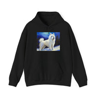 American Eskimo Dog. - Unisex 50/50 Hooded Sweatshirt