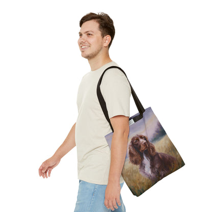 Field Spaniel Polyester Tote Bag (AOP)