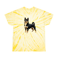 Black & Tan Shiba Inu  -  Tie-Dye Tee, Cyclone