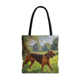 Bloodhound Polyester Tote Bag (AOP)