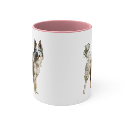 Pyrenean Shepherd  11oz Ceramic Accent Mug