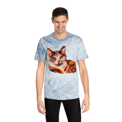 Orange Cat 'Smidget' Unisex Cotton Color Blast T-Shirt
