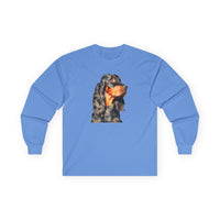 Gordon Setter "Angus"Unisex Cotton Long Sleeve Tee