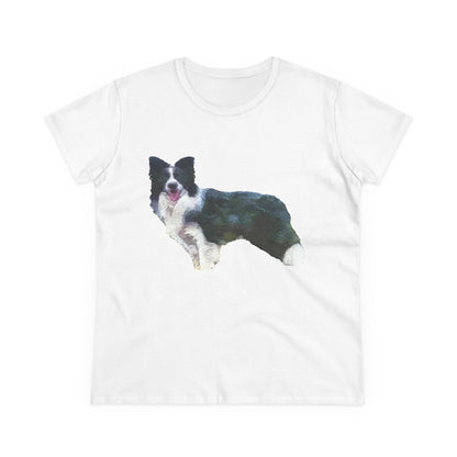 Border Collie '#1' - Women's Midweight Cotton Tee