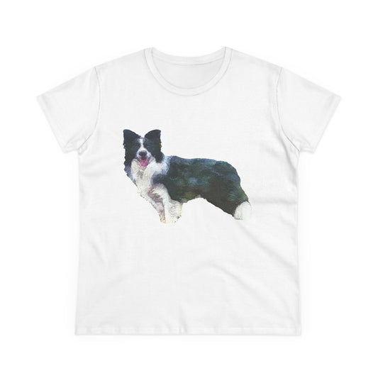 Border Collie '#1' - Women's Midweight Cotton Tee