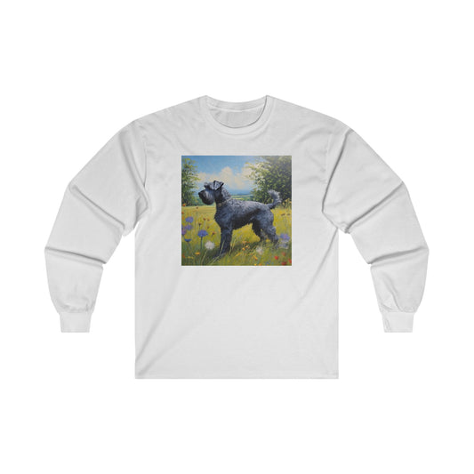 Charming Kerry Blue Terrier Classic Cotton Long Sleeve Tee