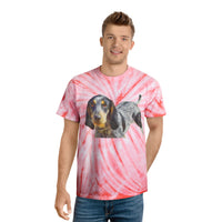 Bluetick Coonhound Unisex Cotton Tie-Dye Tee, Cyclone