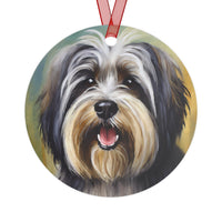 Tibetan Terrier Metal Ornaments