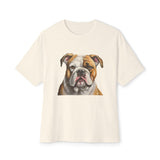 American Bulldog Unisex Oversized Ringspun Cotton Boxy T-shirt