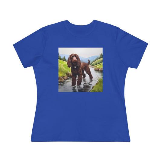 Irish Water Spaniel Women's Relaxed Fit Cotton Tee