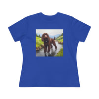 Irish Water Spaniel Women's Relaxed Fit Cotton Tee