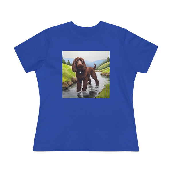 Irish Water Spaniel Women's Relaxed Fit Cotton Tee