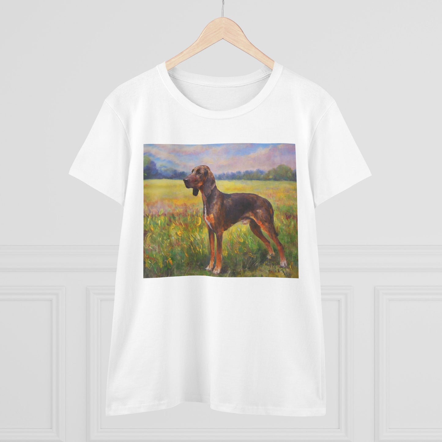 Plott Hound Women's Midweight Cotton Tee