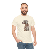Weimaraner 'Rocky' Unisex Heavy Cotton Tee